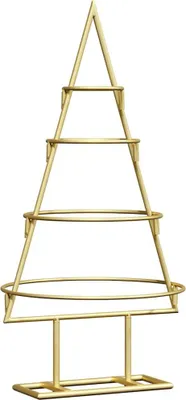 Immagine prodotto di Albero di Natale in metallo con supporto Oro 60 cm