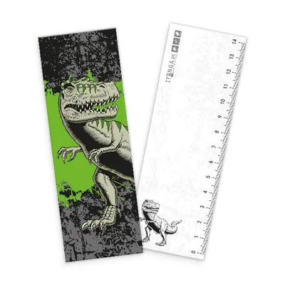 Produktbild von itenga Lesezeichen T-Rex 5,1 x 14,8 cm 300 g/m² folienkaschiert glänzend