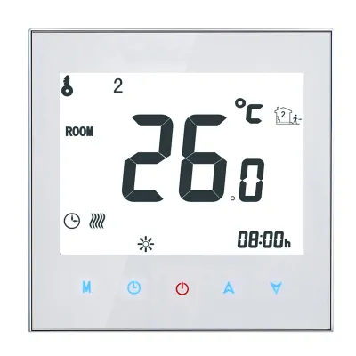 Obrázek produktu pro Anself 16A 95-240V Programovatelný pokojový termostat, digitální termostat Pokojový termostat Termostat Vytápění Programovatelný LCD displej Dotykový displej pro podlahové vytápění