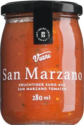 Produktbild von Sugo aus San Marzano Tomaten, fruchtige Tomatensauce, 280 ml, Viani