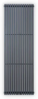 Produktbild von Blumfeldt Badheizkörper, Design Heizkörper Flach, Sparsamer Flachheizkörper Vertikal, Wand-Röhrenheizungen, 1425W Vertikal Heizkörper mit Thermostat, Wandheizkörper für Badezimmer & Wohnzimmer