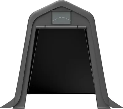 Produktbild von Lagerzelt Grau 245x183x217cm – mobiler Schuppen & Carport-Zelt, wasserdichtes PE-Material mit Rollos, UV- & windfest, als Gerätehaus, Fahrradunterstand nutzbar