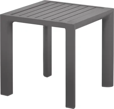 Produktbild von Beistelltisch Aluminium Tischchen taupe 45 x 45 cm als wetterfester Ablagetisch ultraleichter und vielseitiger Gartentisch