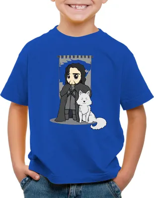 Produktbild von style3 Jon Schnee T-Shirt Kinder chibi snow lord kommandant der nachtwache