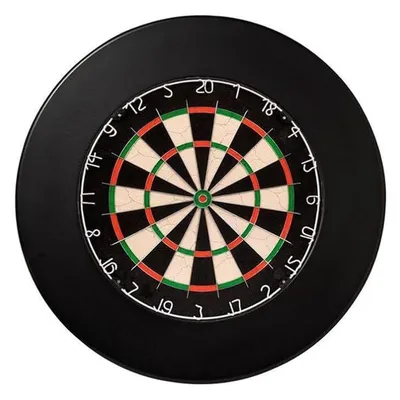 Produktbild von Dopwii Dartscheiben Schutzring Wandschutz, EVA, 51 cm Durchmesser, stoßfest, langlebig, selbstheilend, werkzeuglose Montage, 4-teilig, Schwarz, universell passend