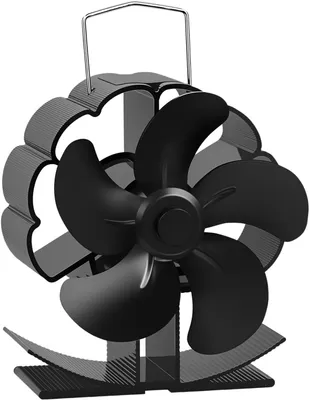 Produktbild von Standventilator Kaminventilator, Ofenventilator, 5 Flügel, Holzofenventilator, Wärmeventilator für Holzöfen oder Kamine, für Holzbrenner, Ofenv
