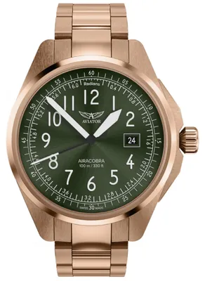 Zdjęcie produktu dla Zegarek  Aviator V.1.38.2.324.5 różowe złoto