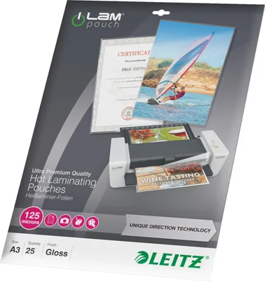 Immagine prodotto di LEITZ pellicola di laminazione iLAM, DIN A3, lucido, 250 mic