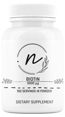 Produktbild von NaturePRO Biotin 5000 mcg 100 Portionen Pulver