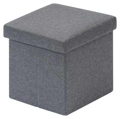 Productafbeelding van Kist met opbergruimte, opvouwbare voetenbank, 30 x 30 x 30 cm