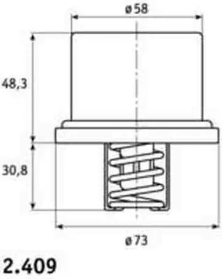 Immagine prodotto di MAHLE Termostato, refrigerante Articolo: THD 1 71