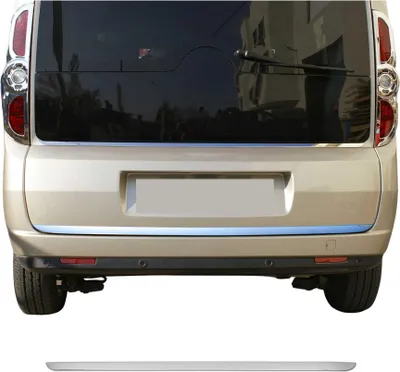 Image de Garniture de Hayon Coffre pour Opel Combo D Fiat Doblo acier inox