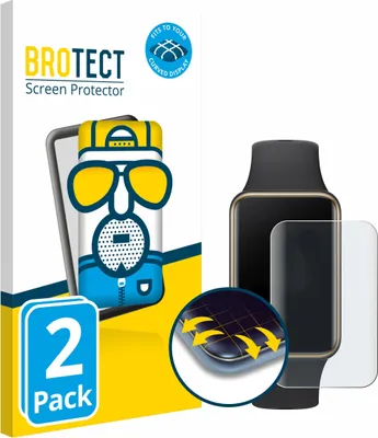 Produktbild von 2x BROTECT Fullscreen Schutzfolie für Honor Band 10 Displayschutz Folie Fullcover Matt Entspiegelungsfolie