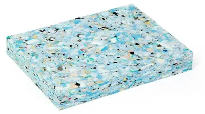 Obrázek produktu pro Pilatesový blok z recyklované pěny - 20 x 15 x 2,5 cm - Zelená hustota 5,5 kg - Měkký