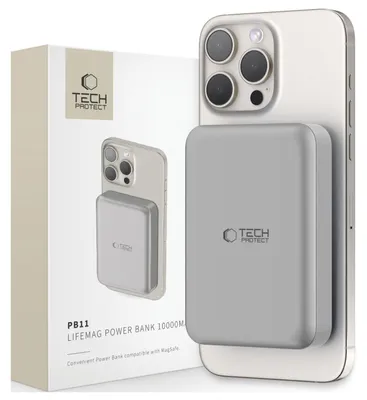 Obrázok produktu pre Prenosná batéria Powerbank Tech-Protect PB11 LifeMag MagSafe 10000 mAh - titán