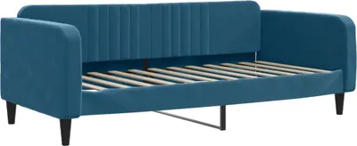 Zdjęcie produktu dla VidaXL 354085, sofa rozkładana, Niebieski, Pianka, Metal, Poliester, Poli drewno, Drewno, 2230 mm, 1000 mm