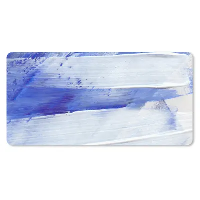 Produktbild von MuchoWow® Schreibtischunterlage Farbe - Design - Blau 80x40 cm - XXL Mauspad - Gaming Mauspad