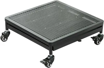 Produktbild von Metall-Pflanzenwagen - Blumentopfständer Rollen - Umzugspflanzen - Mit Wasserkasten - 40 x 40 cm - Schwarz