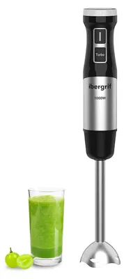 Immagine prodotto di Frullatore a immersione Minipimer - 1000 W - Velocità progressiva - Lame in acciaio inox