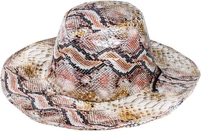 Immagine prodotto di Cappello da cowboy effetto pelle di serpente, marrone