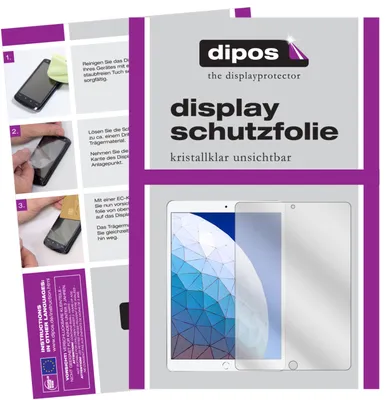 Produktbild von 2x Schutzfolie für Apple iPad Air (3.Gen 2019) 10.5 Zoll klar Folie