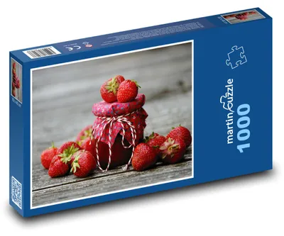 Produktbild von Puzzle 1000 Erdbeeren und Marmelade - martinpuzzle