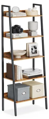 Productafbeelding van VASAGLE boekenkast, stellingkast met 5 niveaus, smalle kast