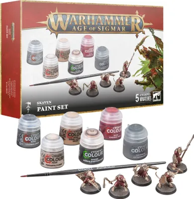 Obrázok produktu pre W-AOS - Skaven Paint Set (5 figúrok)
