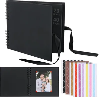 Immagine prodotto di Album fotografico personalizzabile, formato 20 x 20 cm, 40 pagine, album per foto da decorare