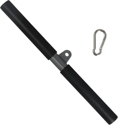Image de Barre de musculation Kracht - Barre de fitness - Pour l'entraînement du haut du corps - Poignées ergonomiques - 40,5 cm - Noir