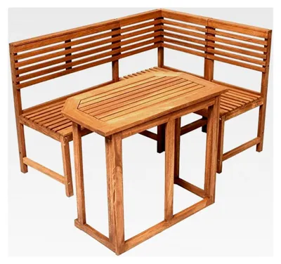 Produktbild von Eckbank Saigon mit Tisch aus Holz
