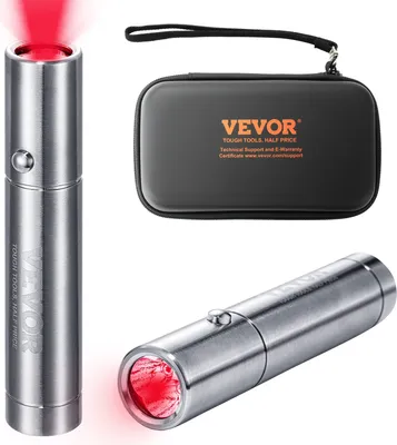 Produktbild von VEVOR Rotlichttherapiegerät, Rot- und Nahinfrarot-Lichttherapiestab mit 3 Wellenlängen, handgehaltene Rotlicht-Heiltherapie-Taschenlampe zur Schmerzlinderung in Gelenkmuskeln, Wundheilung, Hautheilung