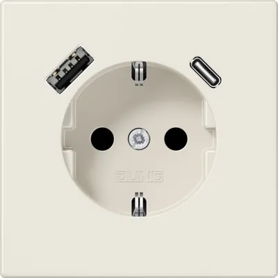 Immagine prodotto di Jung SCHUKO Presa di corrente con USB tipo AC LS1520-15CA (LS1520-15CA)