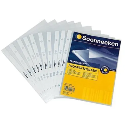 Obrázek produktu pro Soennecken Prospekthülle 1506 DIN A5 PP transparent 100 St./Pack.