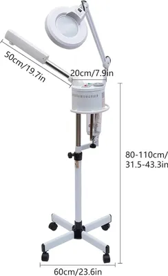 Produktbild von Ozon-Gesichtsdampfer Vapozon - 2-in-1 mit Lupenlampe - Spa/Salon - 220 V -  - Trockenbatterie & Wiederaufladbar
