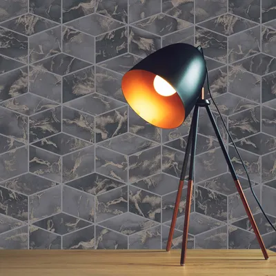 Obrázek produktu pro TADESSI tapety grafické Domenico M1-No.619 netkané tapety šedozlaté geometrické tapety obývací pokoj ložnice kuchyně