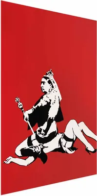 Immagine prodotto di Poster Banksy: Regina Vittoria 60x90 cm senza cornice senza margine