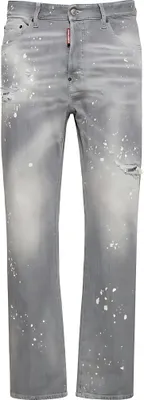Immagine prodotto di Jeans Dsquared2 grigi in denim di cotone da uomo