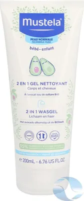 Obrázok produktu pre Mustela Čistiaci gél 2-v-1 Normálna pleť 200 ml