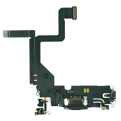 Produktbild von Apple iPhone 14 Pro Lade Anschluss Buchse Eingang Mikrofon Flex Kabel Schwarz