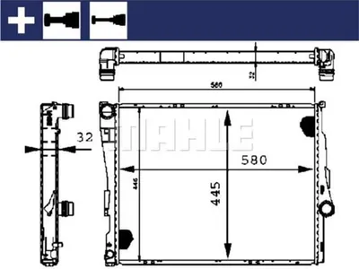 Produktbild von Mahle Motorkühler für BMW 3er E46 Z4