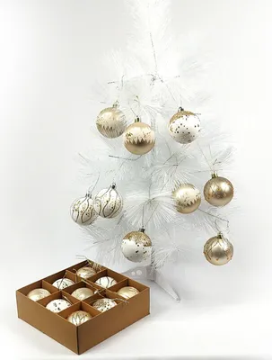 Produktbild von Dekorativer Weihnachtsbaum weiß 60 cm