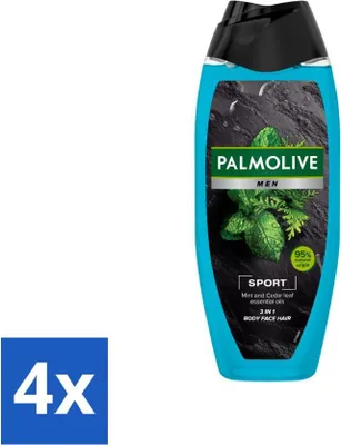 Zdjęcie produktu dla Palmolive Men - Sport 3 w 1 - żel pod prysznic - odświeżający i odżywczy - 500 ml - opakowanie wartościowe - 4 szt