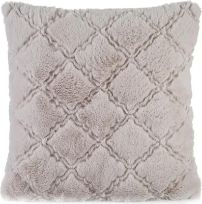 Produktbild von EUROFIRANY | Kissenbezug - 45 x 45 cm - hellrosafarbene Kissenhülle - Fell