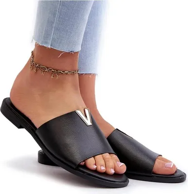 Produktbild von Damen-Sandalen aus Kunstleder mit flacher Sohle, schwarz Maliha 37