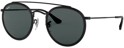 Zdjęcie produktu dla Ray-Ban Round Double Bridge, Dorosły, Uni , Okrągły, Okrągły, Oprawki pełne, Czarny