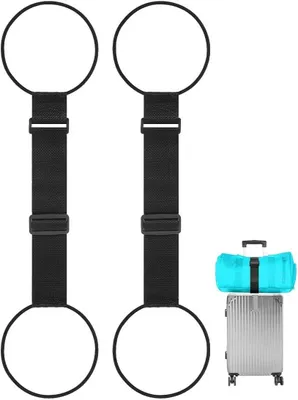 Immagine prodotto di Cinghie elastiche per valigie, 2 pezzi, in poliestere, adatte per valigie con rotelle