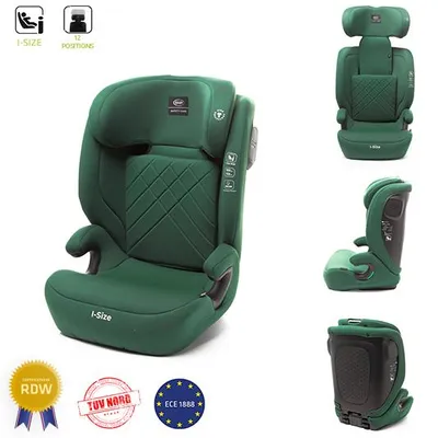 Zdjęcie produktu dla 4Baby | Fotelik samochodowy – od 3 lat, i-Size, 15–36 kg, 105–150 cm, regulowany zagłówek, montaż przodem do kierunku jazdy – Zielony – Nero