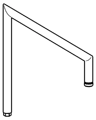 Produktbild von Hansa 59914045 Brausearm ohne Kopfbrause HANSA