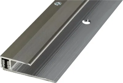 Produktbild von Abschlussprofil PROLINE PROVARIO UNI 7-18 mm Aluminium 100 cm BREITES Basisprofil schraubbar eloxiert Edelstahl Abschlussleiste Übergangsprofil Übergangsleiste Höhenausgleichsprofil Anpassungsprofil